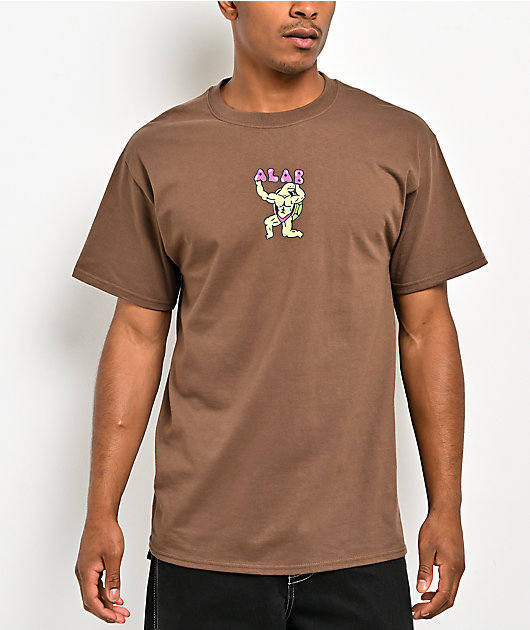 A.LAB Hit The Gym Brown T-Shirt