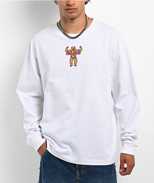 A.LAB Hit The Gym White Long Sleeve T-Shirt