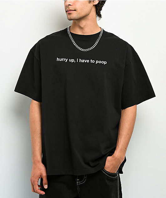 A.LAB Hurry Up Black T-Shirt