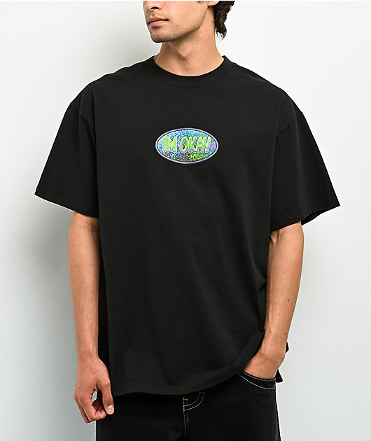 A.LAB I'm Okay Black Boxy T-Shirt