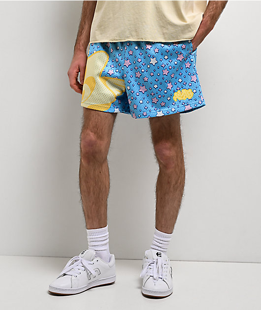 A.LAB Jam Stars Blue Mesh Shorts