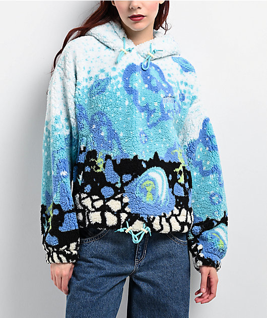 Blue sherpa hoodie best sale