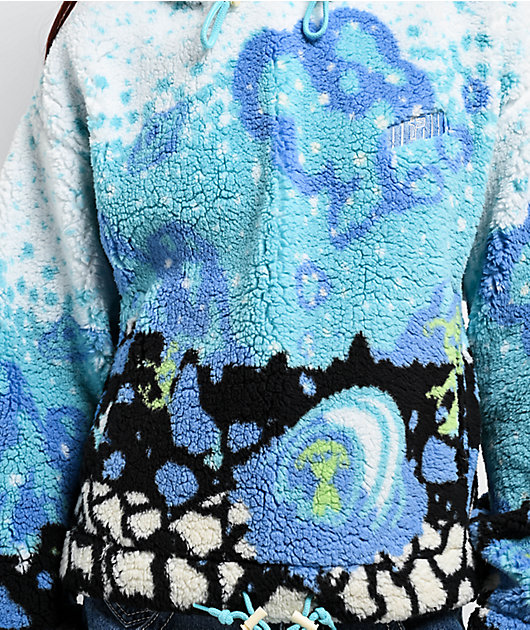 A.LAB Kadley Icey Outer Space Sherpa Hoodie | Zumiez