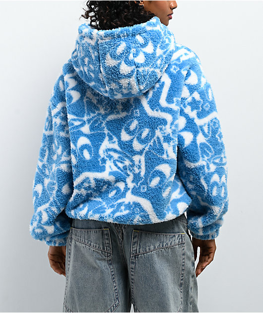 A.LAB Kendallie Star Eyes Blue Fleece Hoodie | Zumiez