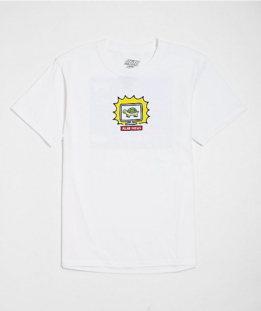 A.LAB Kids Breaking News White T-Shirt