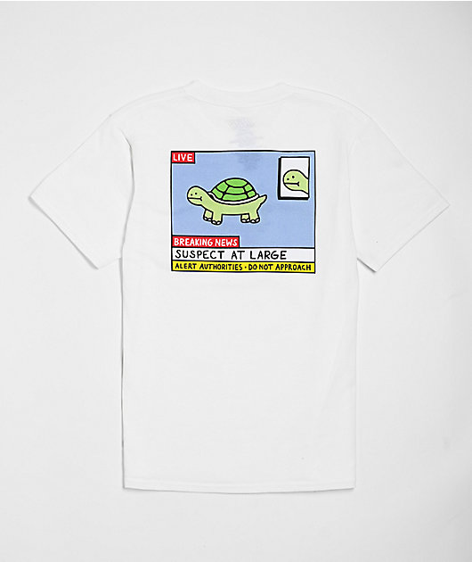 A.LAB Kids Breaking News White T-Shirt | Zumiez
