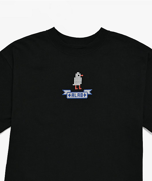 A.LAB Kids Cross Stitch Black T-Shirt