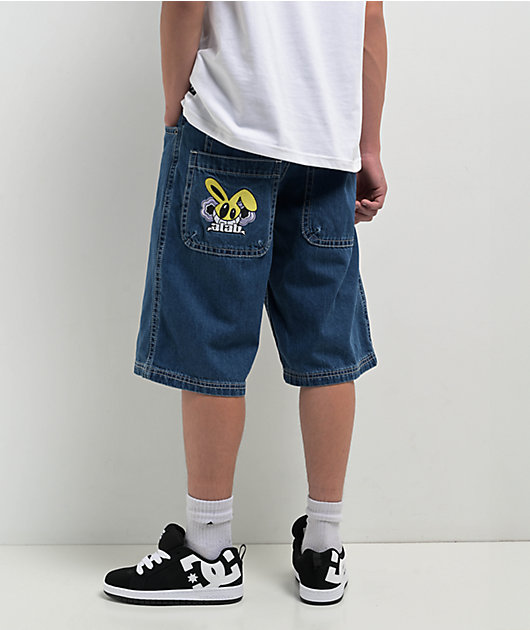 【oan】Dogen Washing Shorts D-KROOSHORT-Z JOGGJEANS Man: Coloured shorts in Track Denim