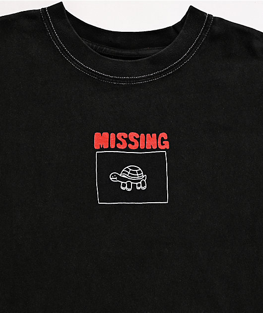 A.LAB Kids Missing Jerry Black Wash T-Shirt