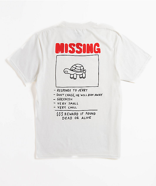 A.LAB Kids Missing Jerry White T-Shirt | Zumiez