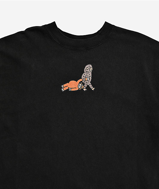 A.LAB Kids Monkey Walk Vintage Black T-Shirt