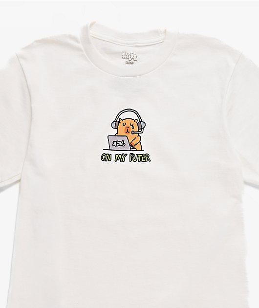 A.LAB Kids On My Puter White T-Shirt