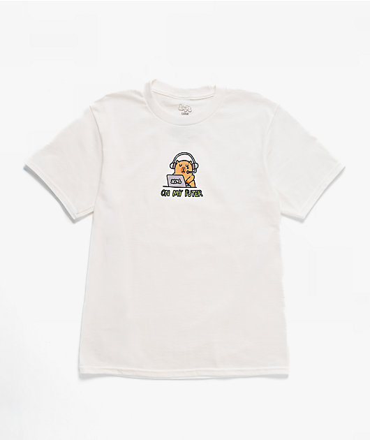 A.LAB Kids On My Puter White T-Shirt