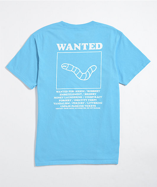 Tシャツ(半袖/袖なし) WORM BOY" T-shirt A.LAB Wanted Worm Blue T-Shirt | Zumiez