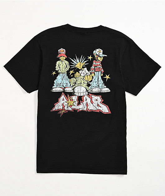 A.LAB Kids Y2K Buddies Black T-Shirt | Zumiez
