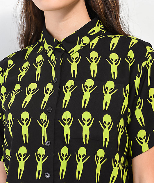 Green best sale alien shirt