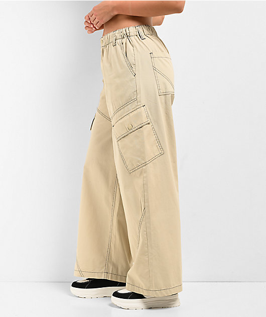 2000s lois 迷彩 cargo flare gimmick pants Flamingals Cargo Pants for Women Baggy Wide Leg Mid Waist