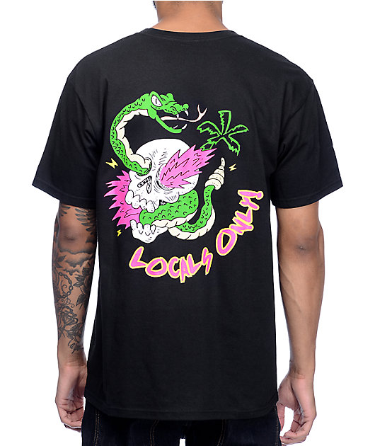 A.LAB Locals Only Black T-Shirt