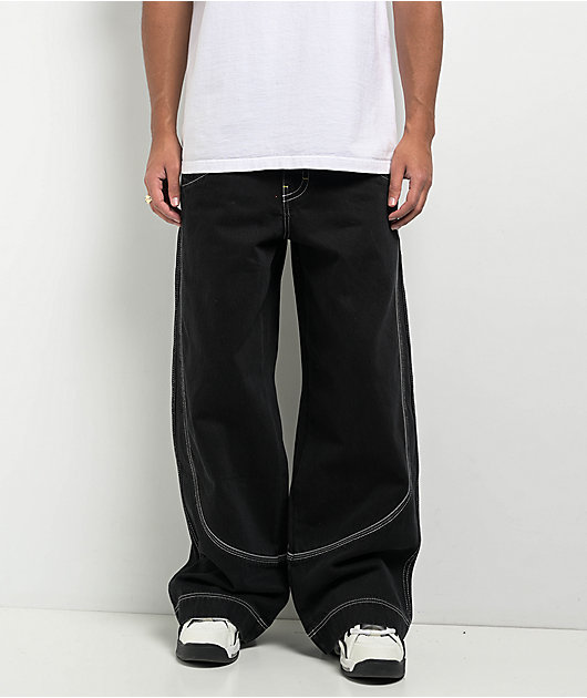 A.LAB Mega Piped Black Jeans