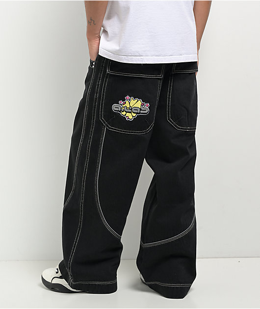 【LABROS】Big Stitch Baggy Jeans (Black) LABROS】Big Stitch Baggy Jeans (Black) LABROS(ラブロス)/ BIG