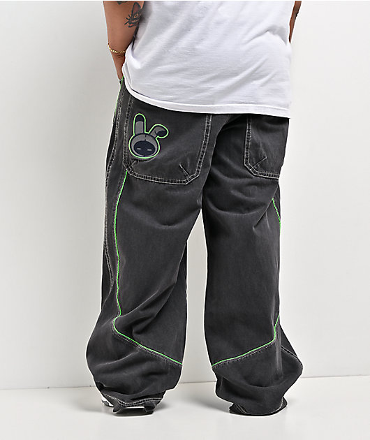 A.LAB Mega Piped Overheat Grey Jeans