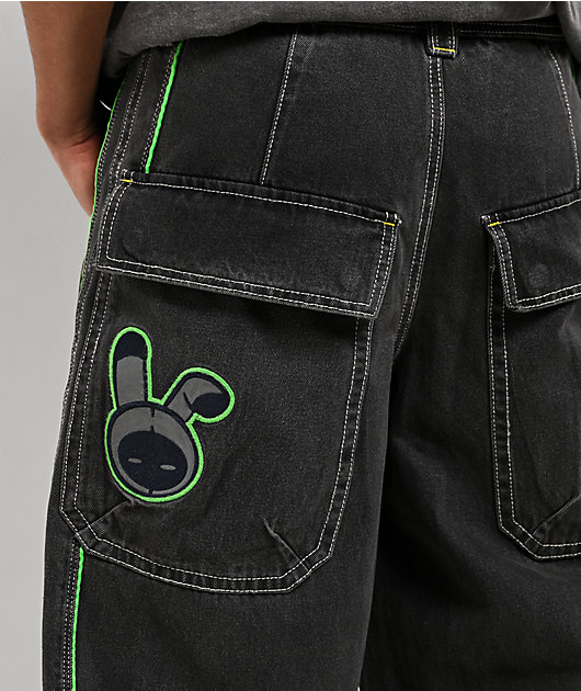 A.LAB Mega Piped Overheat Grey Jeans | Zumiez