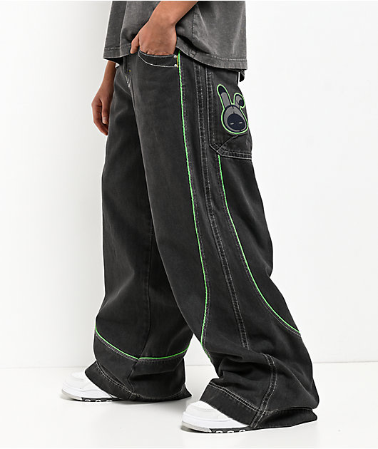 A.LAB Mega Piped Overheat Grey Jeans