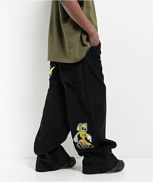 A.LAB Mega Rave Black Corduroy Pants | Zumiez