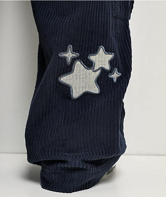 A.LAB Mega Rave Indigo Corduroy Cargo Pants