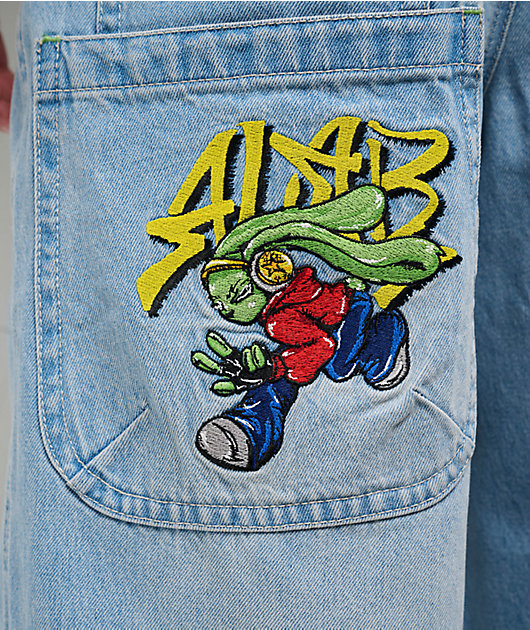 A.LAB Mega Rave Light Blue Wash Jeans