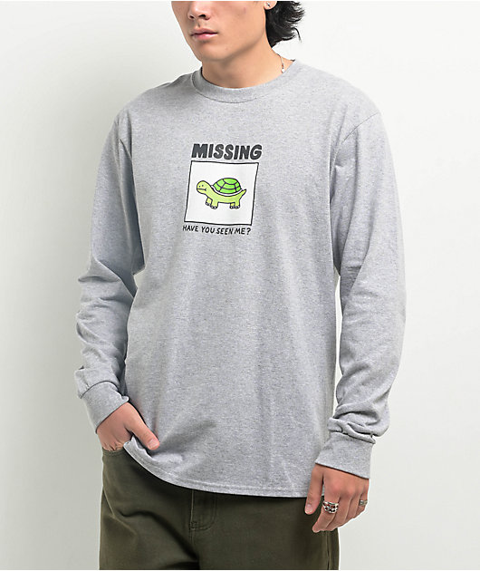 A.LAB Missing Milk Grey Long Sleeve T-Shirt | Zumiez