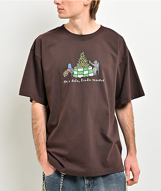 A.LAB Monkey On A Date Brown T-Shirt