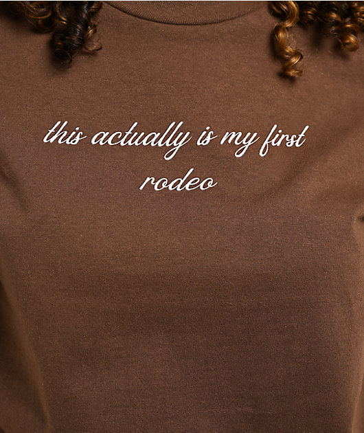 A.LAB My First Rodeo Brown T-Shirt