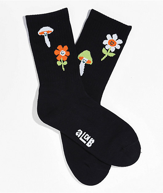 A.LAB Nature Made Black Crew Socks