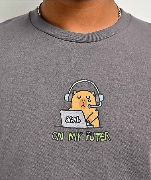 A.LAB On My Puter Charcoal T-Shirt