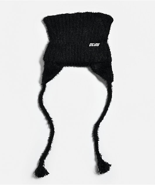 A.LAB Opalina Black Cat Flap Beanie | Zumiez