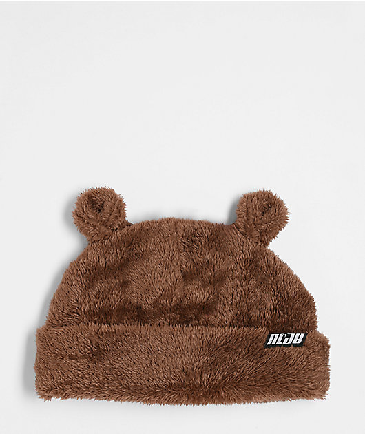 A.LAB Plushy Bear Brown Beanie | Zumiez