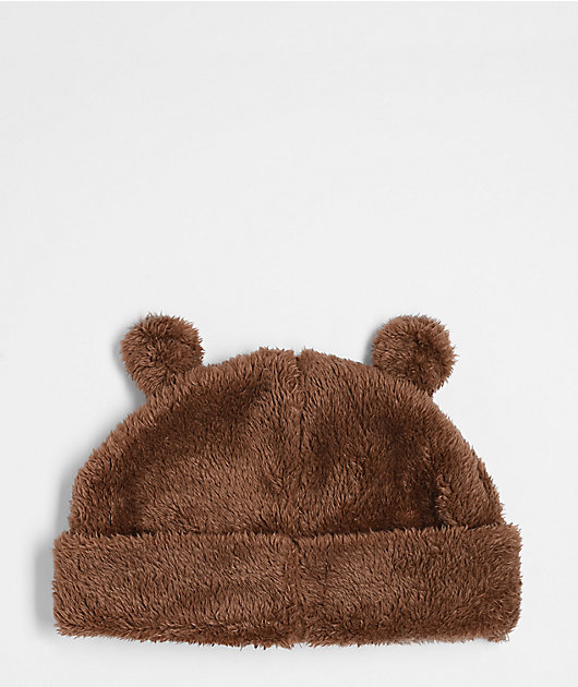A.LAB Plushy Bear Brown Beanie | Zumiez