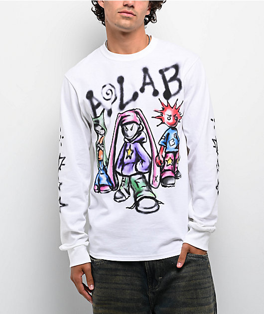 A.LAB Pozer White Long Sleeve T-Shirt
