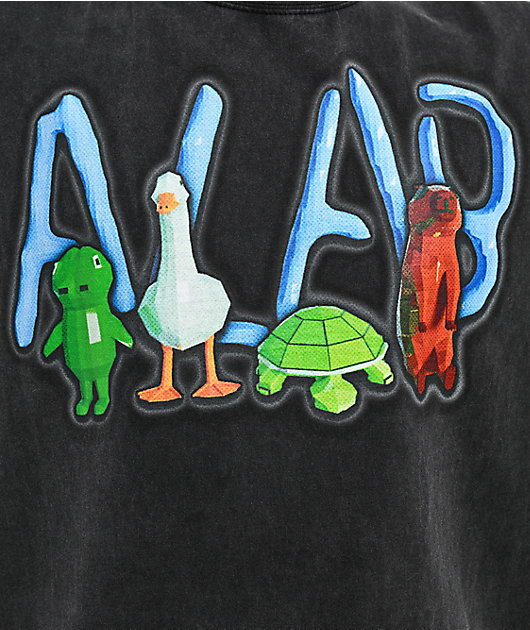 A.LAB Protect Thy Squad Black Wash T-Shirt