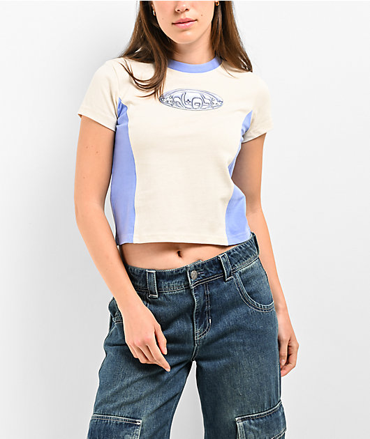 A.LAB Rocket Birch & Jacaranda Crop T-Shirt | Zumiez