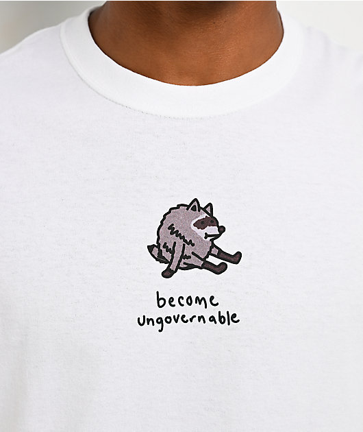 A.LAB Round Boy Ungovernable White T-Shirt
