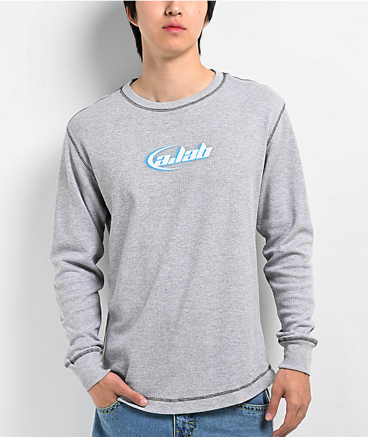 A.LAB Saturn Grey Thermal Long Sleeve T-Shirt | Zumiez
