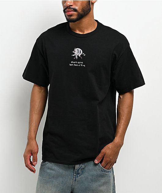 A.LAB Short Spine Feelin' Fine Black T-Shirt