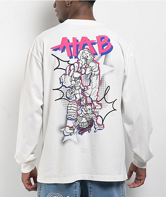 A.LAB Squad Exe White Long Sleeve T-Shirt | Zumiez