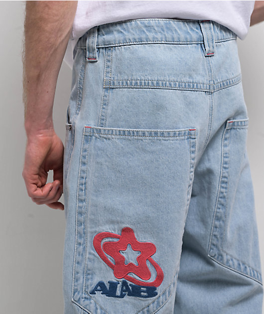 A.LAB Star Mega Rave Light Blue Jeans