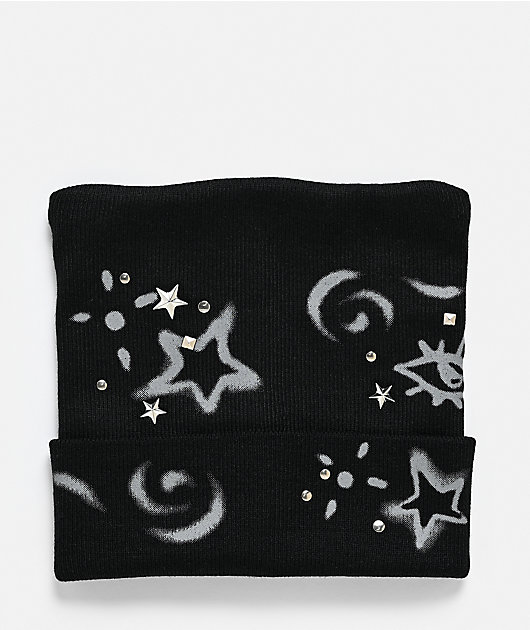 A.LAB Stencil Black Cat Ear Beanie