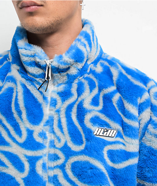 A.LAB Swirl Blue Tech Fleece Jacket | Zumiez