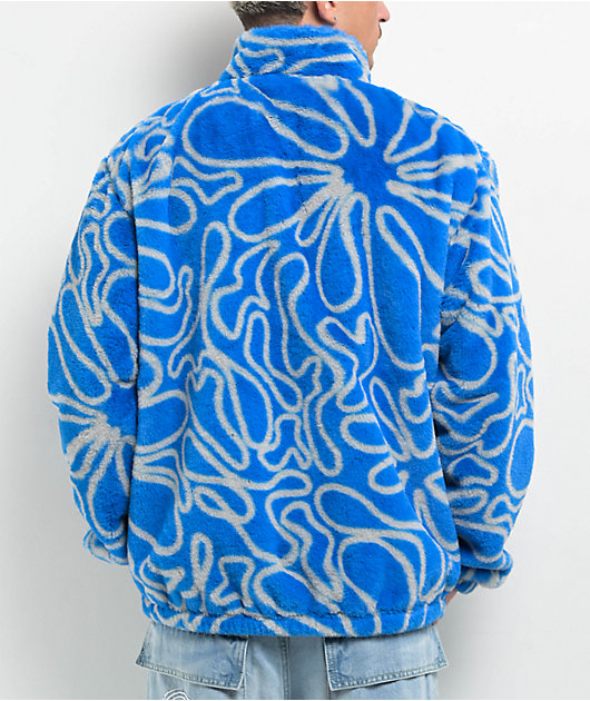 A.LAB Swirl Blue Tech Fleece Jacket | Zumiez