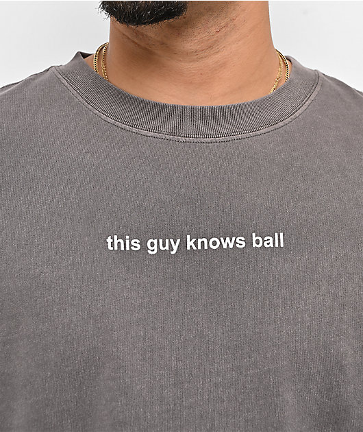 A.LAB This Guy Knows Ball Vintage Brown T-Shirt